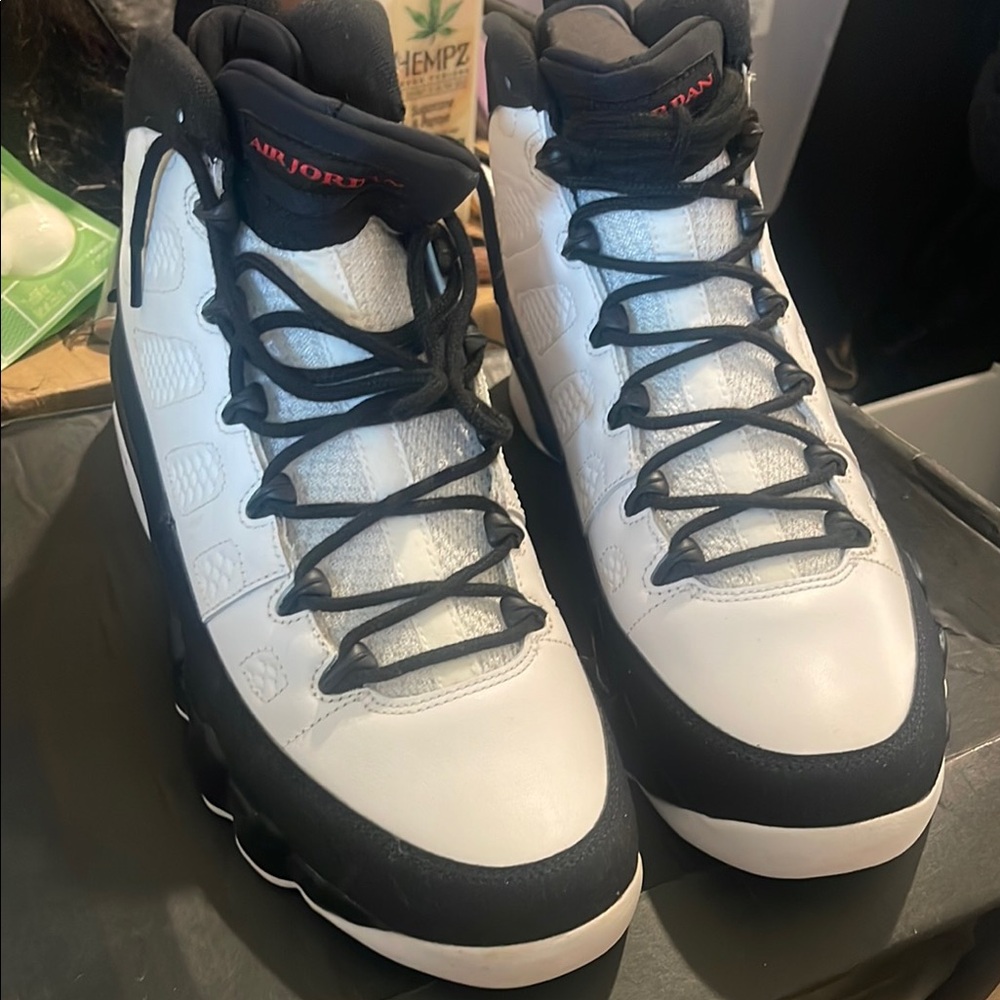 Jordan Black and White Sneakers